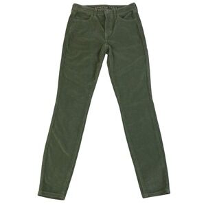 American Eagle Olive Green Corduroy High Rise Jegging – Size 2